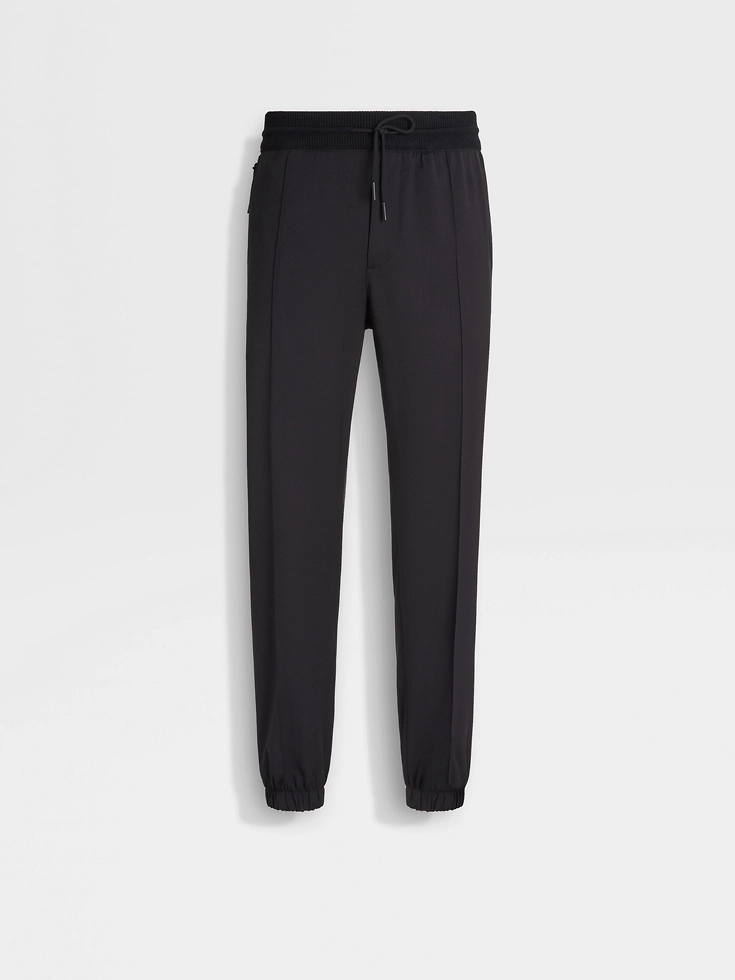 Pantalones deportivos de lana negros de alto rendimiento™