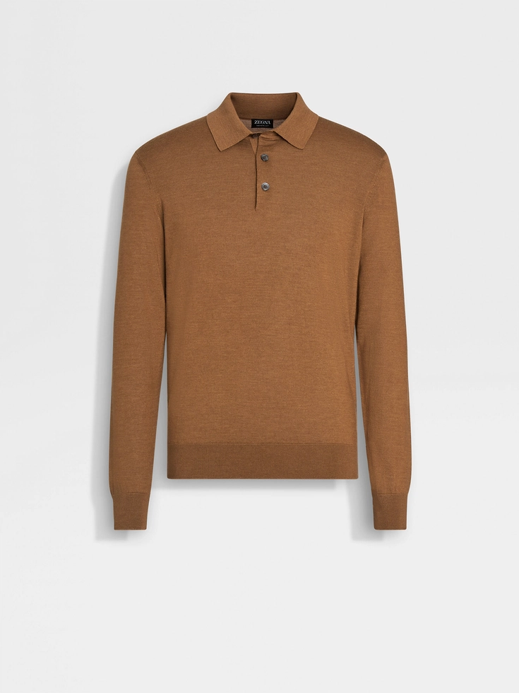 Polo Cashseta con mezcla de follaje oscuro
