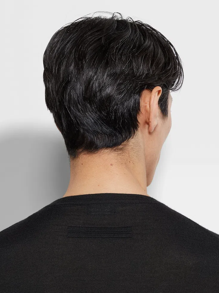 Sudadera con cuello redondo Cashseta negra