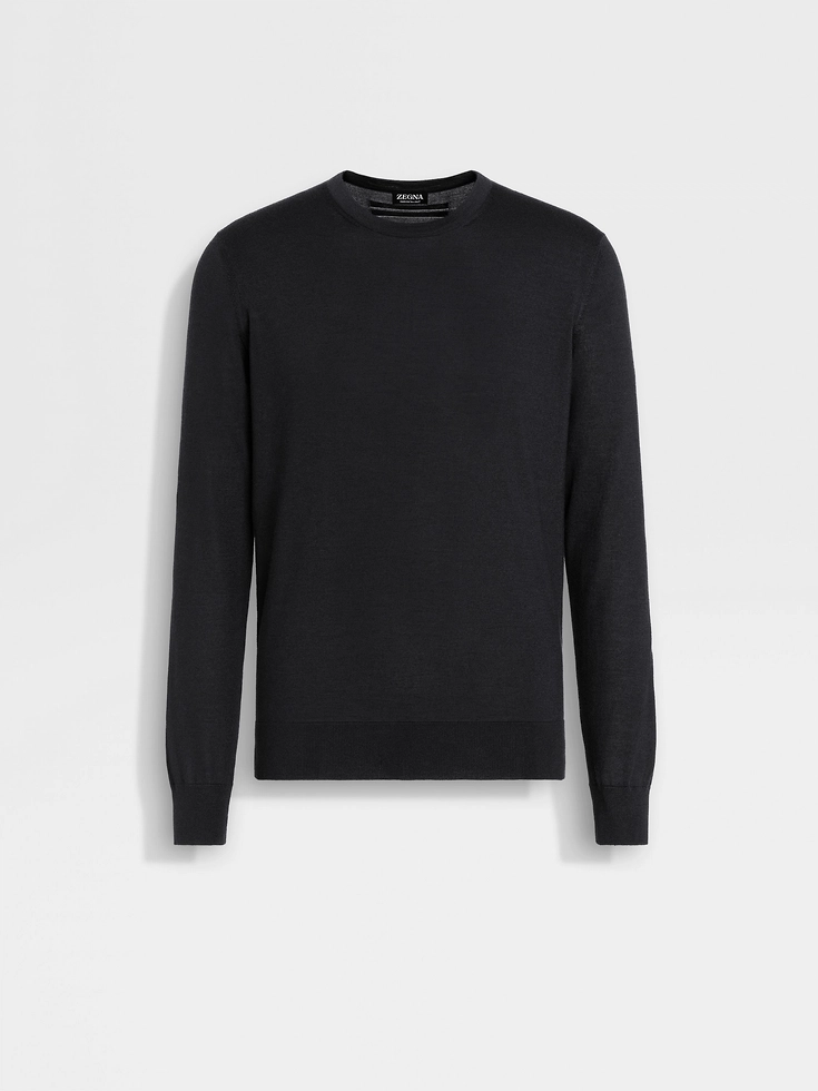 Sudadera con cuello redondo Cashseta negra
