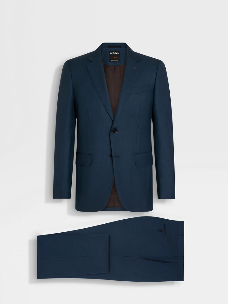 Traje de cachemira Oasi azul verdoso oscuro