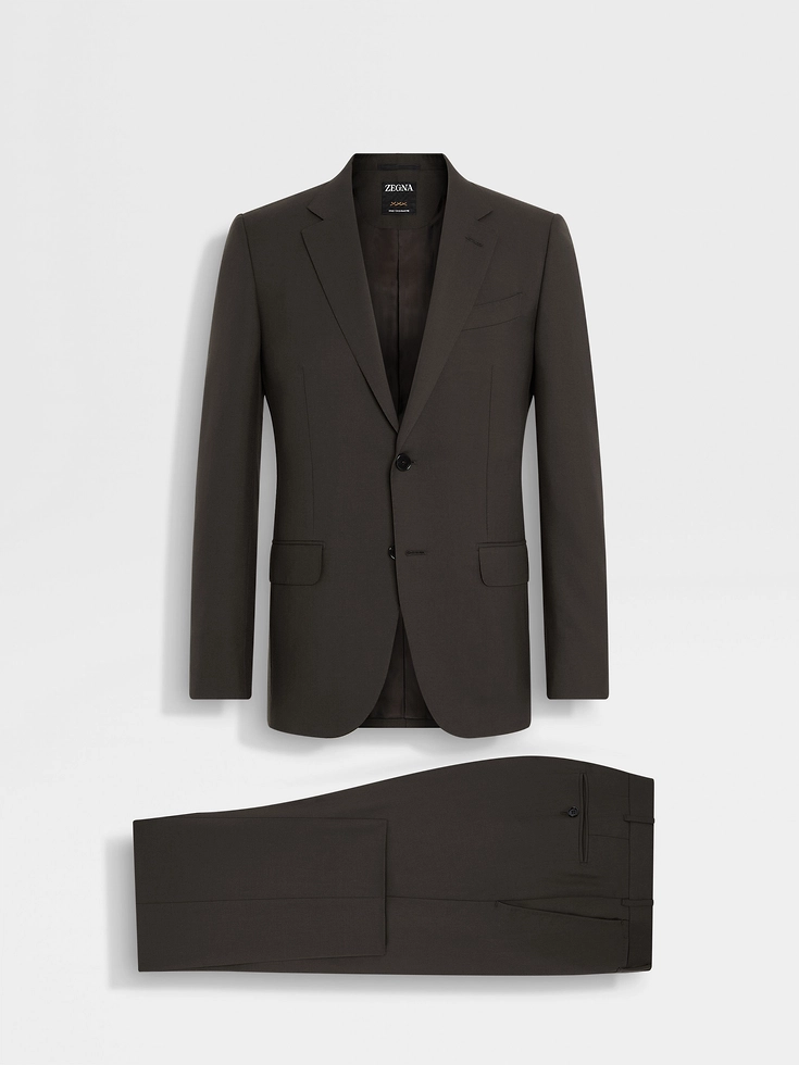 Traje de cachemira Oasi marrón oscuro