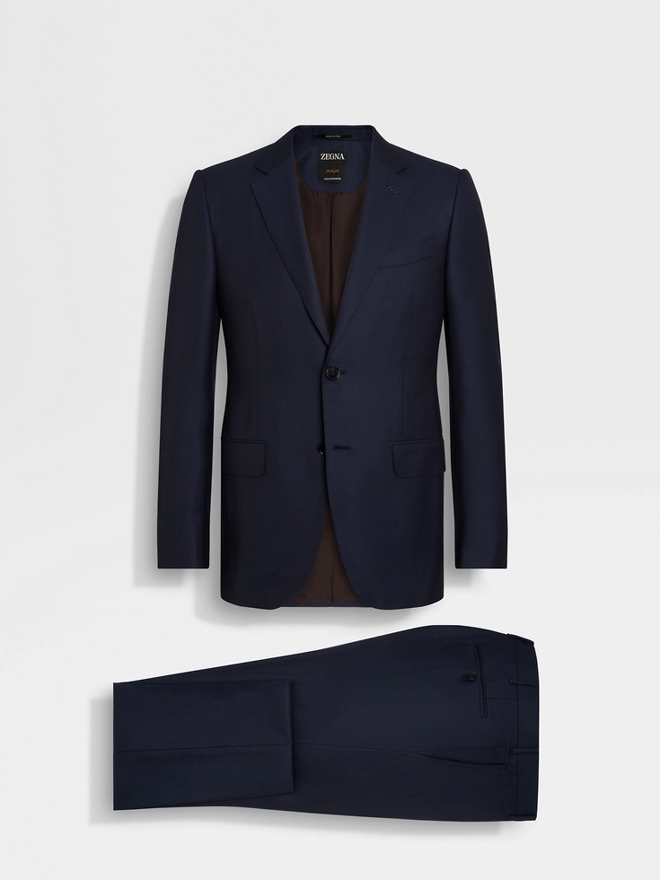 Traje de cachemira azul Oasi