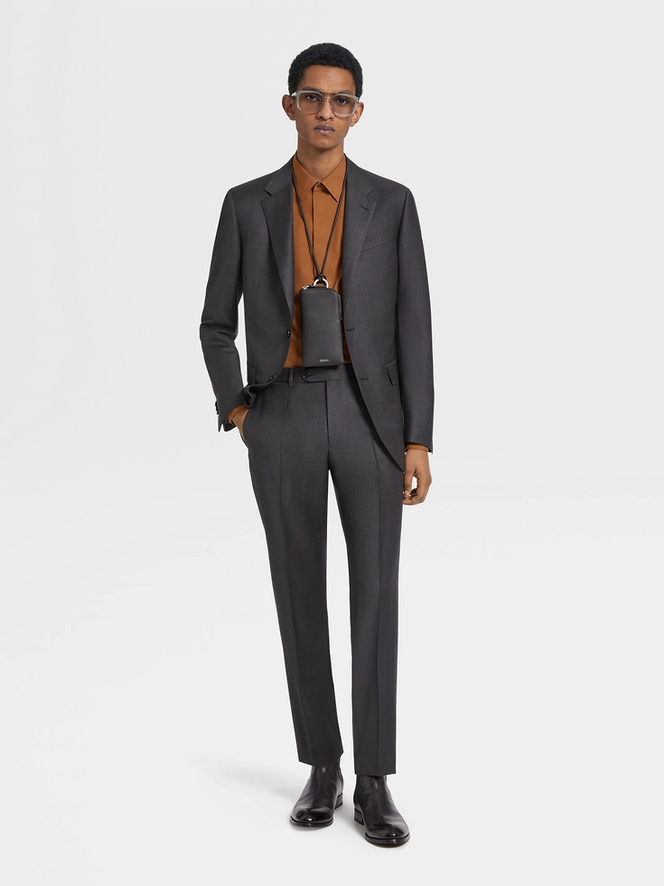 Traje de lana Trofeo™ gris oscuro