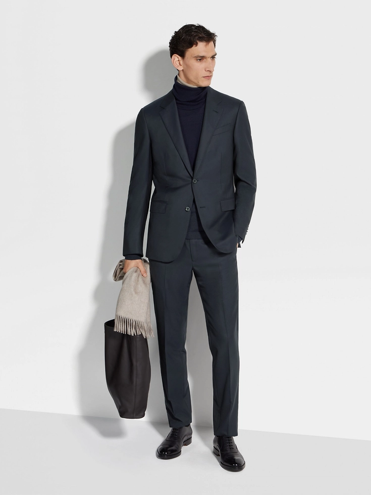 Traje de lana azul marino 15milmil15
