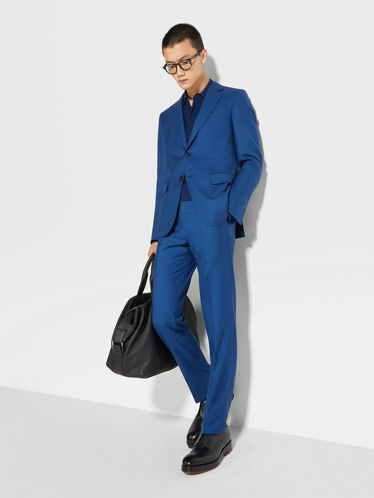 Traje utilitario de cachemira Oasi azul