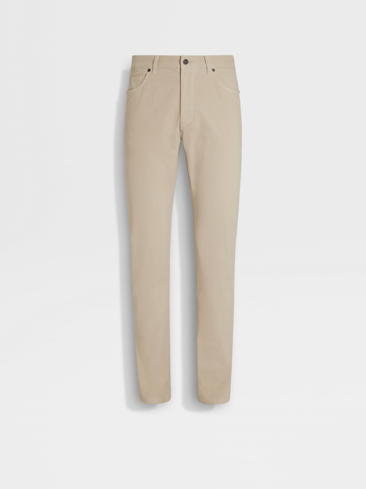 Vaqueros Roccia de algodón elástico beige