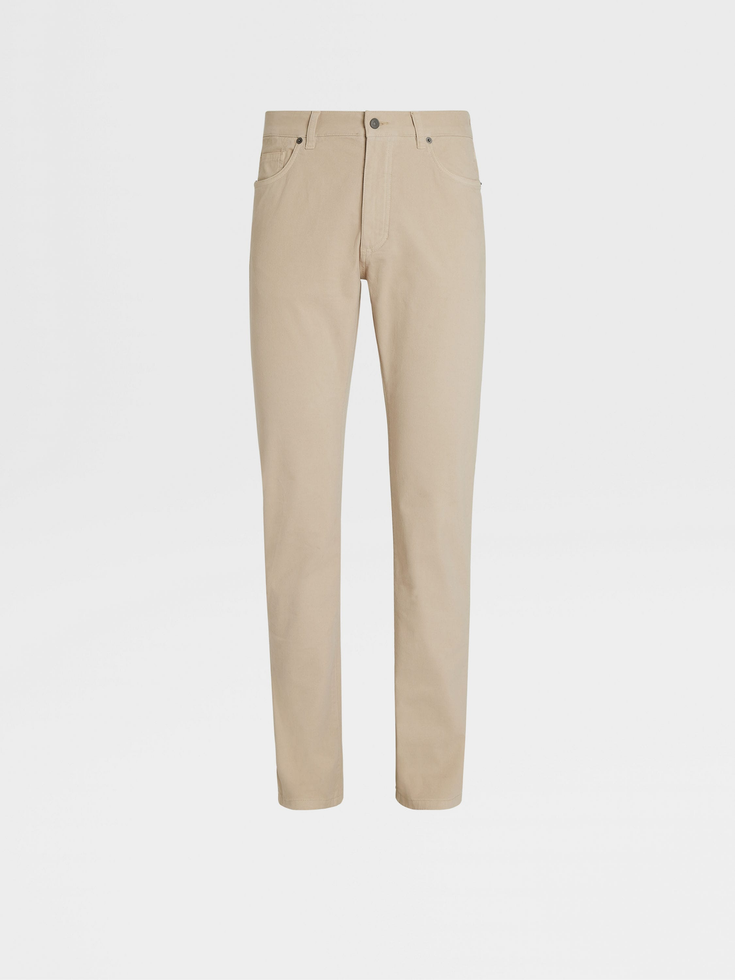 Vaqueros Roccia de algodón elástico beige