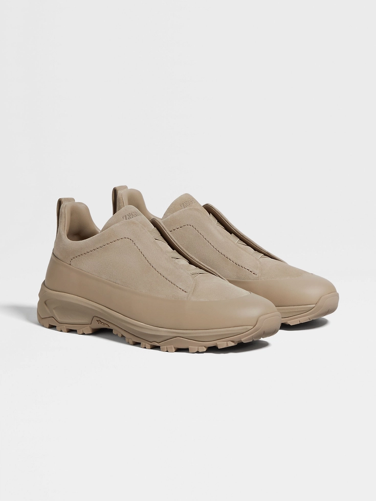 Zapatillas Monte Triple Stitch™ de ante y piel color topo claro