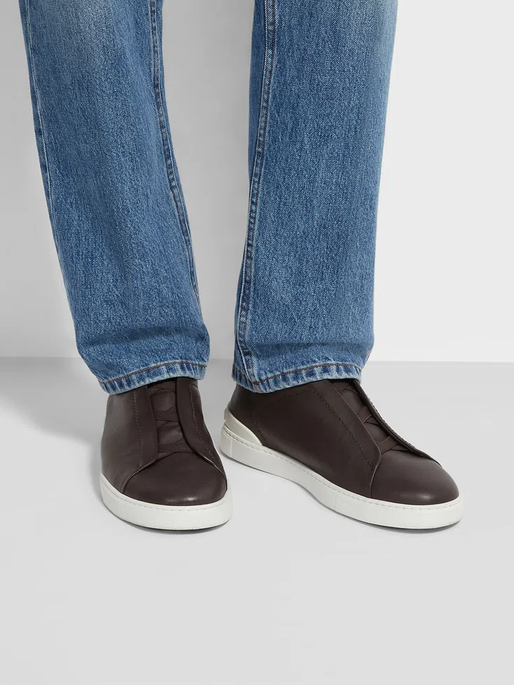 Zapatillas deportivas SECONDSKIN Triple Stitch™ en marrón oscuro