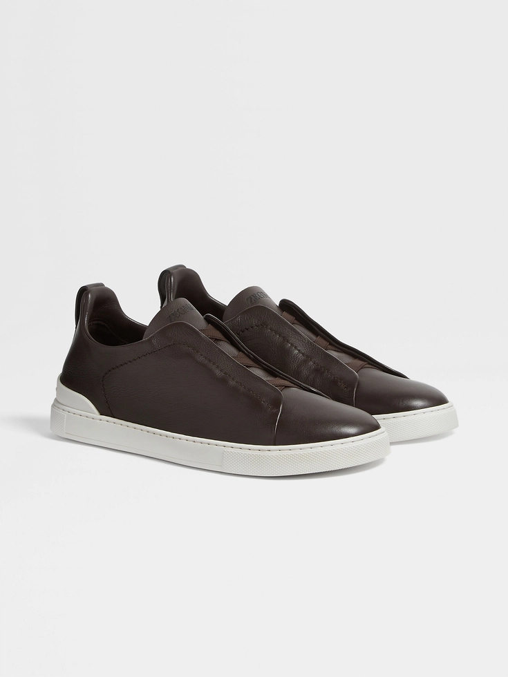 Zapatillas deportivas SECONDSKIN Triple Stitch™ en marrón oscuro