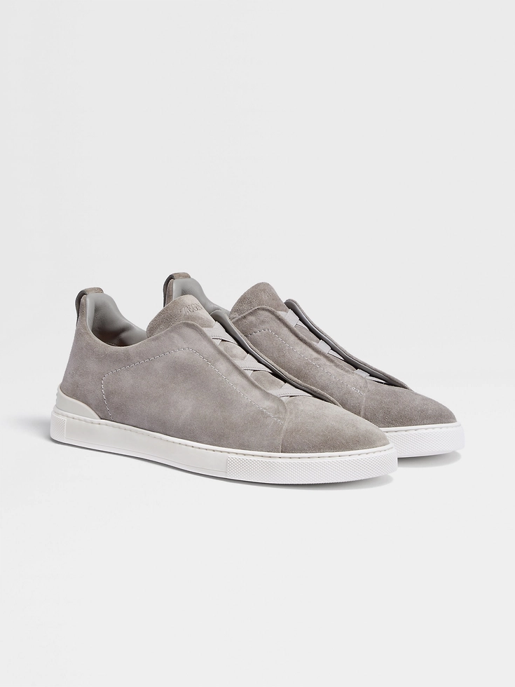 Zapatillas deportivas Triple Stitch™ de ante gris jaspeado