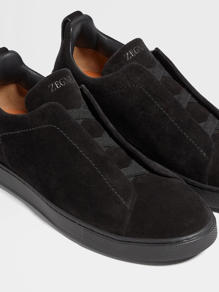 Zapatillas deportivas de ante negro con triple puntada™