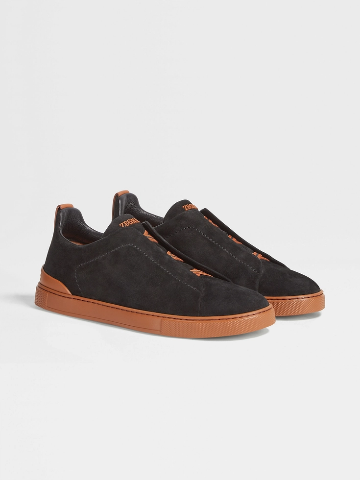 Zapatillas deportivas de ante negro con triple puntada™