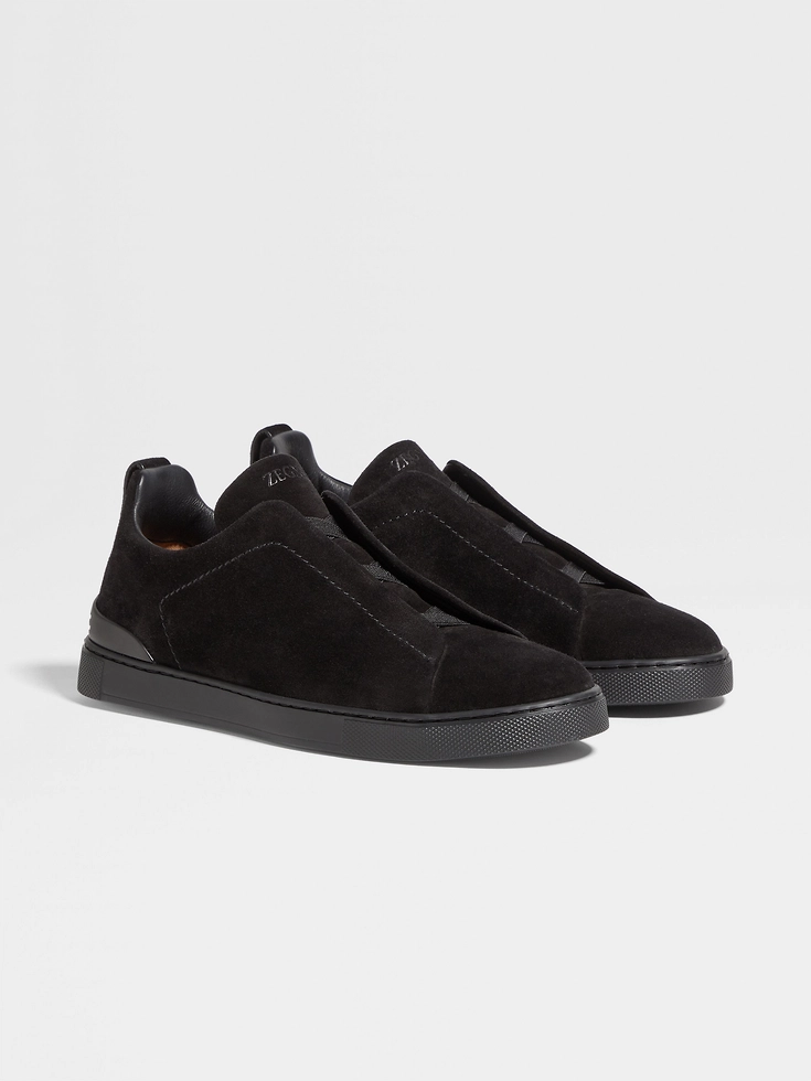 Zapatillas deportivas de ante negro con triple puntada™