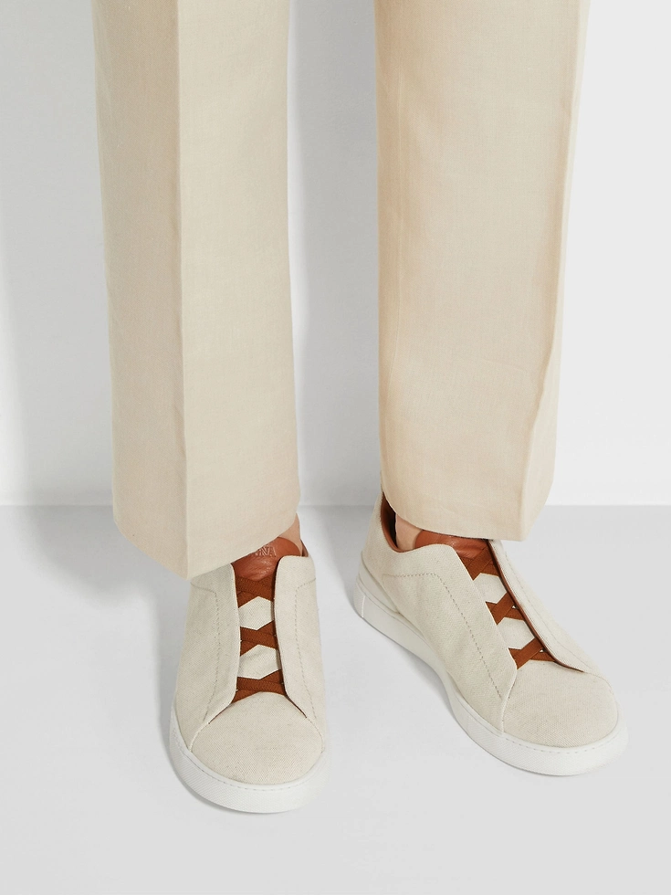 Zapatillas deportivas de lona Off White Triple Stitch™