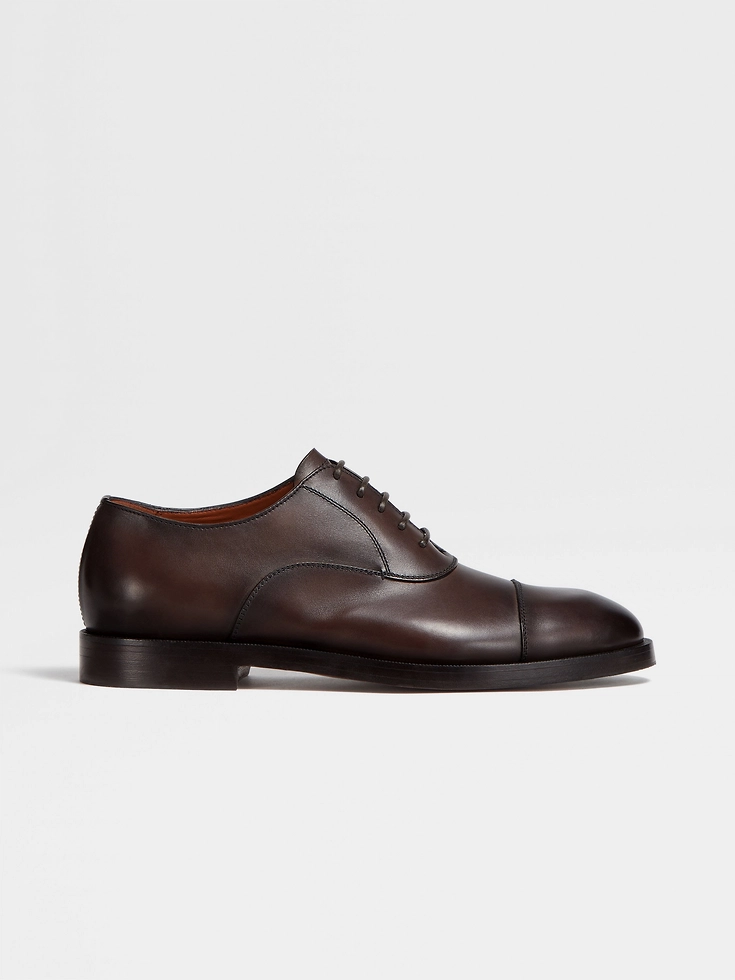 Zapatos Oxford Torino de piel marrón